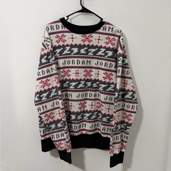 Air Jordan Nike Festive Ugly Christmas Sweater - Mens size Large - Picture 1 of 4